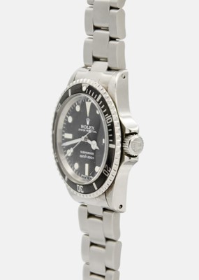 Lot 168 - ROLEX - An Oyster Perpetual Submariner stainless steel gentleman's wristwatch, ref 5513, circa 1978.