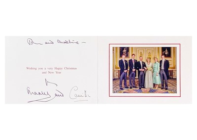 Lot 95 - T.R.H. King Charles  III, and Queen Camilla, as The Prince of Wales & Duchess of Cornwall