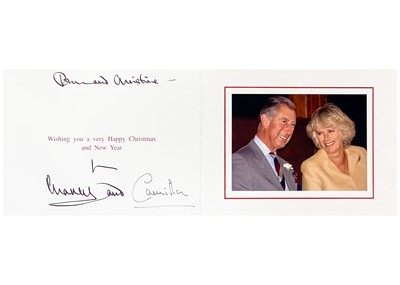 Lot 93 - T.R.H. King Charles  III, and Queen Camilla, as The Prince of Wales & Duchess of Cornwall.