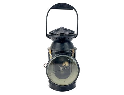 Lot 167 - A pair of railway hand signal lamps.