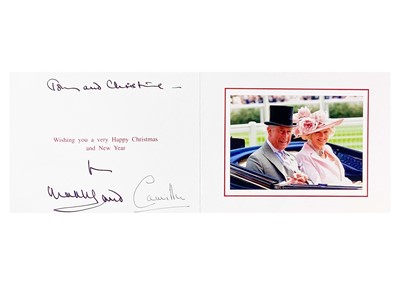 Lot 91 - T.R.H. King Charles  III, and Queen Camilla, as The Prince of Wales & Duchess of Cornwall