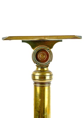 Lot 53 - An early 19th century brass telescope stand.