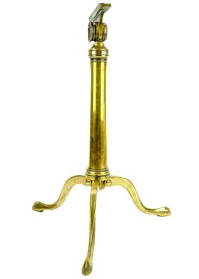 Lot 53 - An early 19th century brass telescope stand.