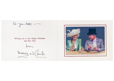 Lot 87 - T.R.H. King Charles  III and Queen Camilla, as The Prince of Wales & Duchess of Cornwall