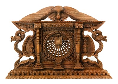 Lot 66 - An Indian hardwood panel.