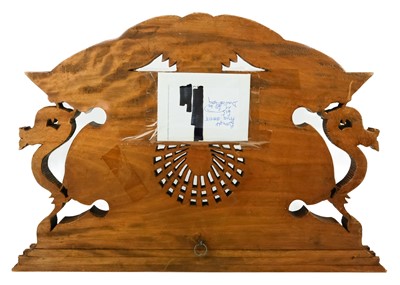 Lot 66 - An Indian hardwood panel.