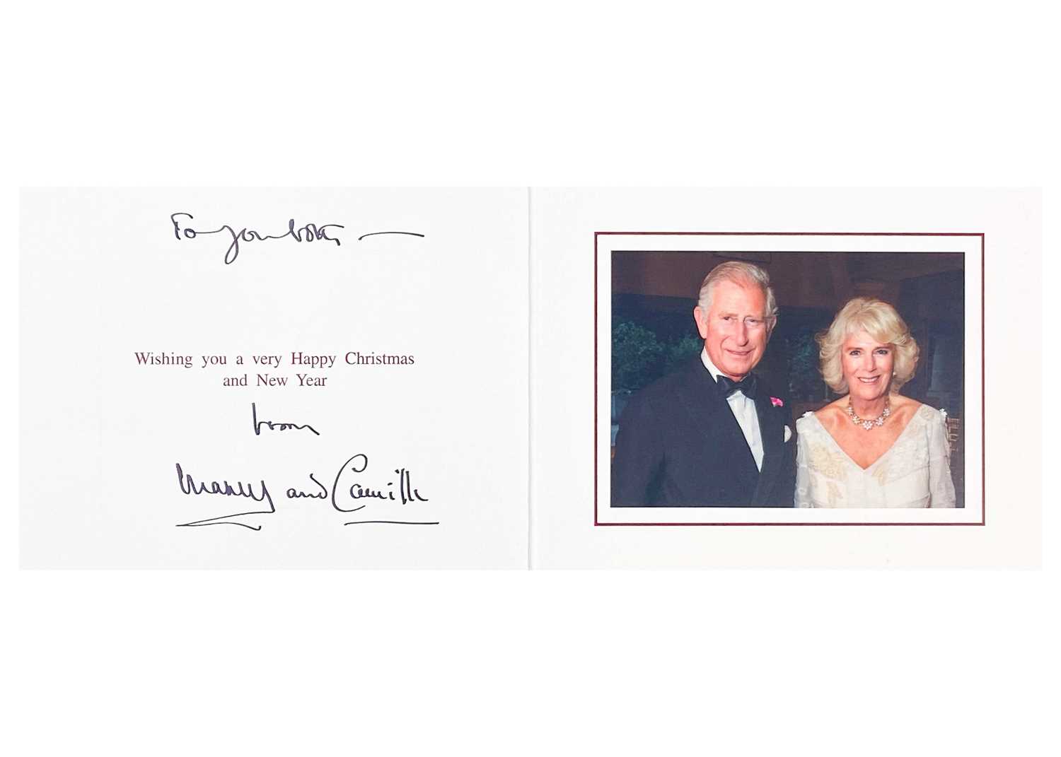 Lot 83 - T.R.H  King Charles III and Queen Camilla, when when Prince of Wales & Duchess of Cornwall