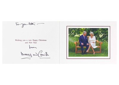 Lot 82 - T.R.H. King Charles  III and Queen Camilla, as The Prince of Wales & Duchess of Cornwall
