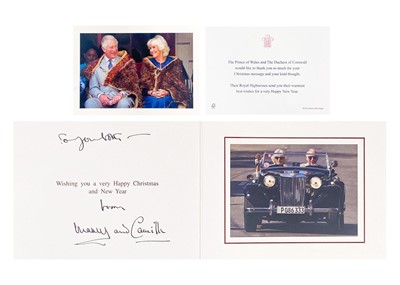 Lot 81 - T.R.H. King Charles  III and Queen Camilla, as The Prince of Wales & Duchess of Cornwall