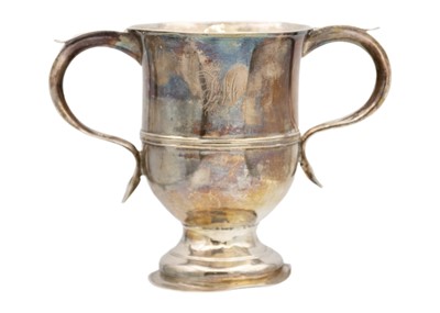 Lot 16 - An early George III silver twin-handled pedestal cup by William & James Priest.