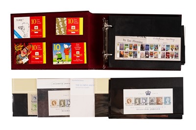 Lot 324 - GB Decimal Commemorative miniature sheets plus booklets etc, face value £245