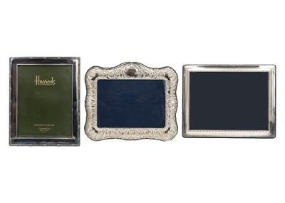 Lot 56 - Two silver photo frames.