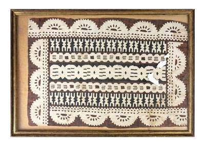 Lot 205 - A Polynesian tapa cloth.