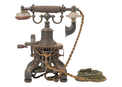 Lot 1366 - A L M Ericsson & Co skeletal telephone.