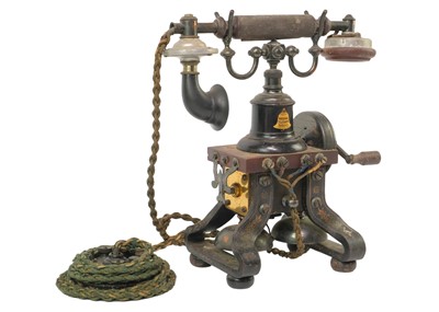 Lot 1366 - A L M Ericsson & Co skeletal telephone.