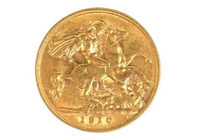 Lot 11 - 1910 half sovereign