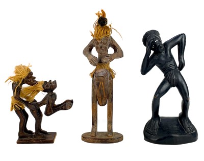 Lot 226 - A small bone Ashanti fertility doll.