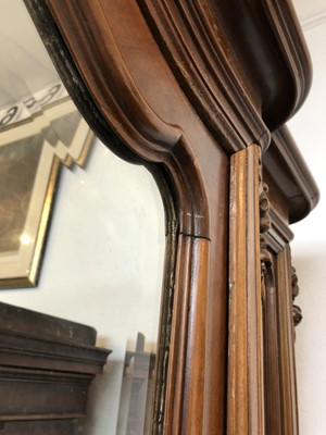 Lot 3520 - A French walnut armoire, 20th century, with a...