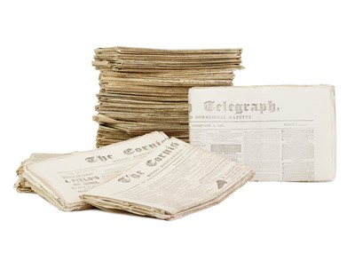 Lot 'The Cornish Telegraph. Mining, Agricultural, and Commercial Gazette,'