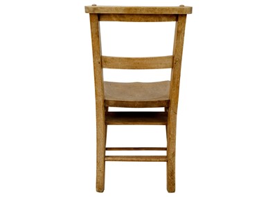 Lot 1710 - A set of five various Sunday school Art & Crafts style chairs.