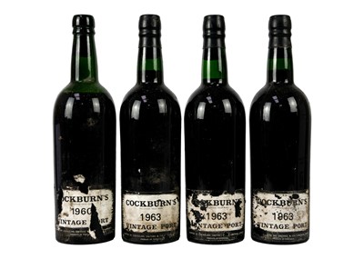 Lot 325 - Three bottles of Cockburn's Port 1963.