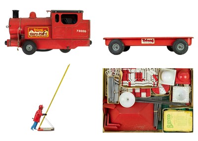 Lot 734 - Misc. Triang and other toys including a Marx Climbing Fireman