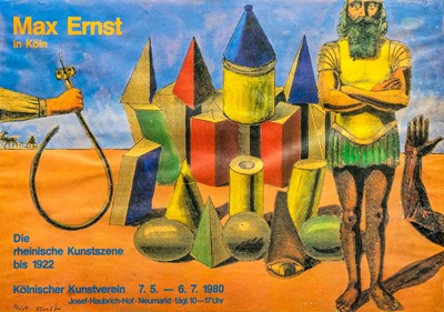 Lot 175 - A Max Ernst 1980 Promotional Exhibition Poster