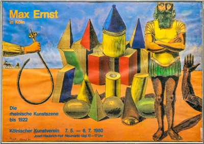 Lot 175 - A Max Ernst 1980 Promotional Exhibition Poster