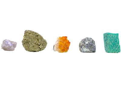 Lot 50 - A collection of rough minerals.
