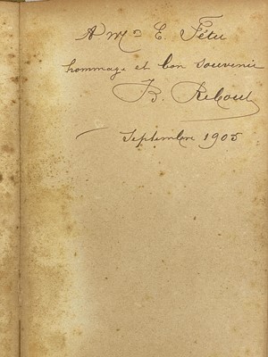 Lot 10 - (Scarce signed cookery book) REBOUL, J. B.