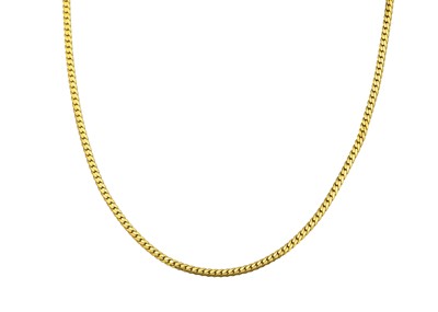 Lot 108 - A 14ct herringbone necklace.