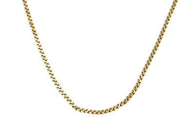 Lot 119 - A 9ct serpentine link necklace.