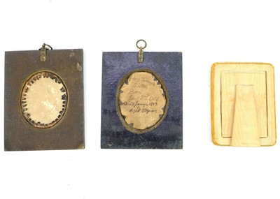 Lot 30 - Two early 19th century portrait miniatures in watercolour.