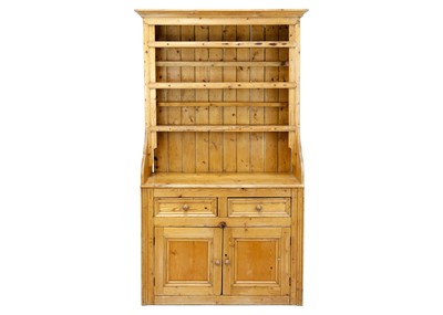 Lot 1277 - An Irish pine dresser.