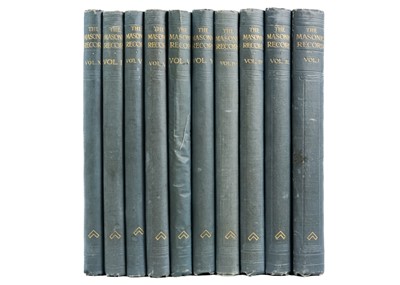 Lot (Ex libris Ernest H. Shackleton) 'Masonic Record,'