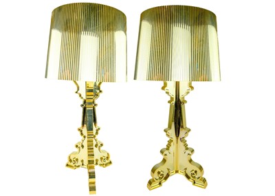 Lot 1595 - A pair of Kartell Bourgie table lamps designed by Ferrucio Laviani.