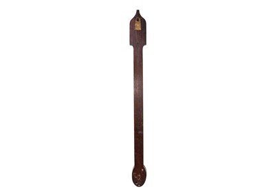 Lot 1632 - A mahogany mercury stick barometer.