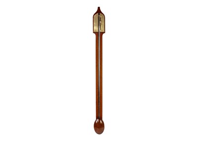 Lot 1632 - A mahogany mercury stick barometer.