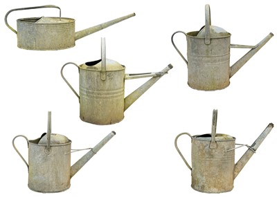 Lot 547 - A two gallon galvanised watering can.