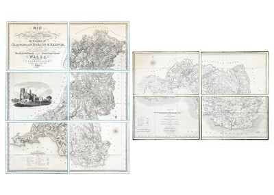 Lot 227 - 'Greenwood Map of Glamorgan, Brecon and Radnor,'