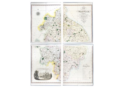 Lot 216 - Greenwood large scale map of Warwickshire