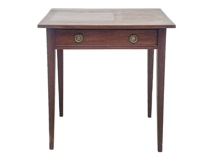 Lot 653 - A 19th century mahogany side table.