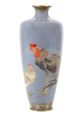 Lot 1119 - A Japanese cloisonne vase, Meiji period.