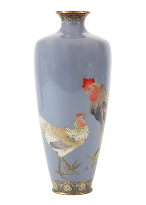 Lot 1119 - A Japanese cloisonne vase, Meiji period.