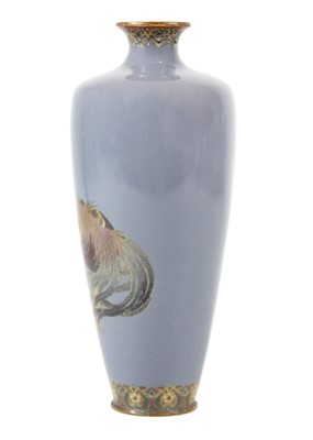 Lot 1119 - A Japanese cloisonne vase, Meiji period.