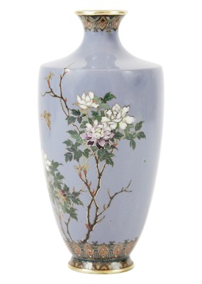 Lot 1120 - A Japanese cloisonne vase, Meiji period.