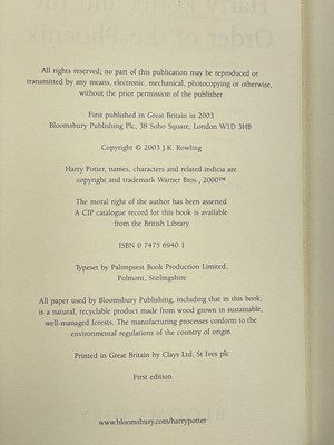 Lot 246 - (Signed) ROWLING, J. K.