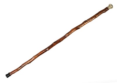 Lot 87 - A Victorian ebonised walking cane.