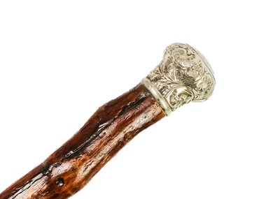 Lot 87 - A Victorian ebonised walking cane.