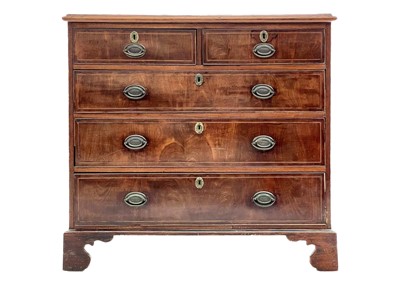 Lot 595 - A George III mahogany chest.